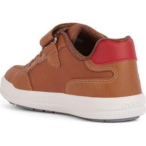 Geox J Arzach Boy A Sneaker, bruin/rood, 33 EU, Brown Red, 33 EU