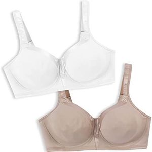 Playtex Beugelloze beha voor dames, 18 uur, volledig dekkend, gladmakende beha, T-shirtbeha, per stuk of per 2 stuks, 115D