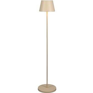 Konstsmide Pomezia M 7841-330 Staande ledlamp, zandkleurig, indoor/outdoor, draadloos, 25 x 53/88,5/125 x 25 cm