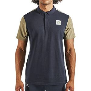 Kappa Ileano poloshirt voor heren, marineblauw/groen, L
