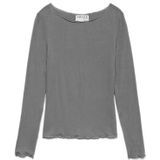 VERO MODA Awglesha Ls Boatneck Top Noos, Medium grijs (grey melange), M