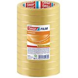 tesafilm Standard - Universeel plakband - Tape voor veel verschillende toepassingen - Set van 10 rollen transparante tape