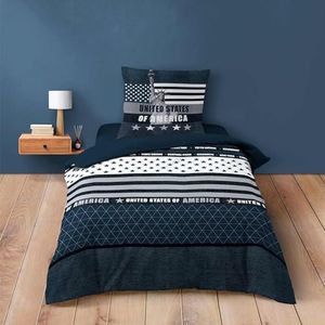 douceur d'intérieur, 2-delige set (140 x 200 cm) States, 100% katoen