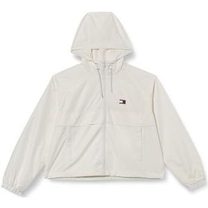 Tommy Jeans Dames TJW ESSENTIAL WINDBREAKER EXT Windbreaker Jacket, Wit, XL, Wit (Ecru), XL