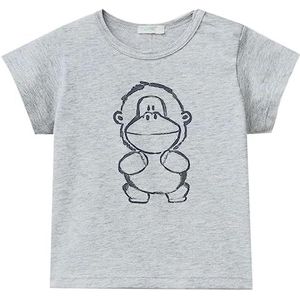 United Colors of Benetton Uniseks T-shirt, grijs 501, 56 cm