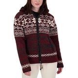 DEPROC - ANNAPURNA - Fleecejack - Wijnrood - Met Capuchon en Zachte Fleece Voering