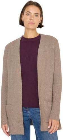 Cecil - Cardigan - Toffee Cream Melange - Open en Lange Mouwen