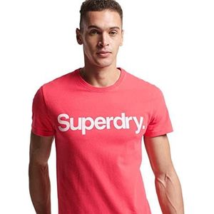 Superdry Bedrukt T-shirt voor heren, Active Pink, 3XL
