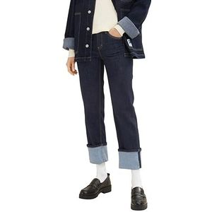 TOM TAILOR Dames Alexa Straight Jeans 1035530, 10115 - Clean Rinsed Blue Denim, 36W / 28L