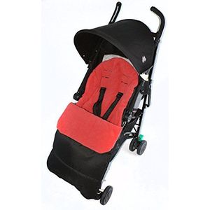 Voetzak/COSY TOES compatibel met Maclaren Triumph kinderwagen Fire Red