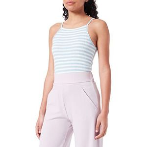 JdY Dames JDYFRANSISKA S/L Stripe TOP JRS NOOS shirt met bandjes, Cami Shirt, Cashmere Blue/Stripes: Cloud Dancer, XXL