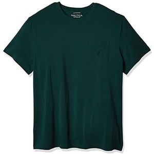 Nautica Men's Big and Tall Solid Crew Neck Short Sleeve Pocket T-Shirt