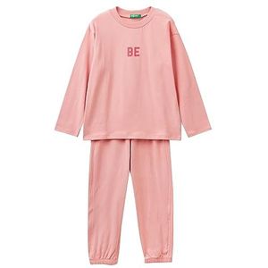 United Colors of Benetton Pig (shirt + broek) 37YW0P04Y pyjamaset, roze 03Z, 90 unisex kinderen en jongens, Rosa 03z, 90 cm