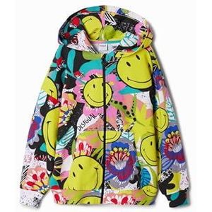 Desigual Sweat_Carey Sweatshirt voor meisjes, geel, 6 Jaren
