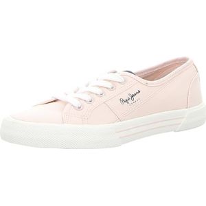 Pepe Jeans Dames Brady Basic W Sneaker, roze (roze roze), 9 UK, Roze Roze Roze, 43 EU