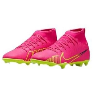 Nike Unisex Jr Superfly 9 Club Fg/Mg voetbalschoen voor kinderen, Pink Blast Volt Gridiron, 34 EU