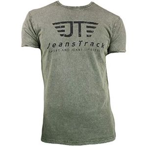 Jeanstrack Basic Snow T-Shirt, Unisex, Volwassen Kakhi, L