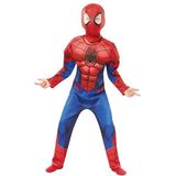 Rubie's Rubie 's 640841l Spiderman Marvel Spider-Man Deluxe kinderkostuum, jongens, groot, veelkleurig, blauw-rood