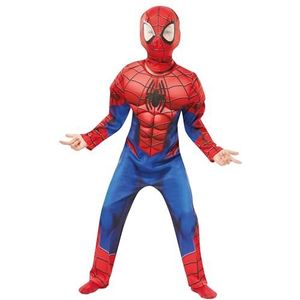 Rubie's Rubie 's 640841l Spiderman Marvel Spider-Man Deluxe kinderkostuum, jongens, groot, veelkleurig, blauw-rood