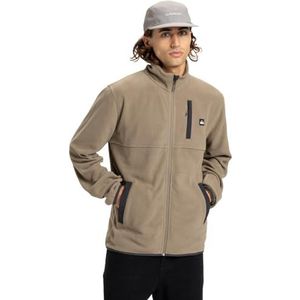 Quiksilver - No Destination - Fleece - Bruin - Met Volledige Rits