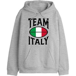 Republic Of California Team Italy"" UXREPCZSW036 Sweatshirt voor heren, grijs gemêleerd, maat XS, Grijs Melange, XXL