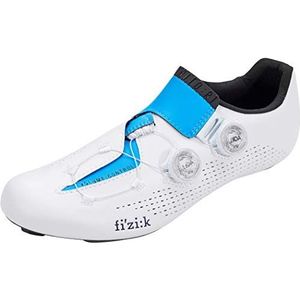 Fizik Infinity R1 Movistar Team fietsschoenen, uniseks, volwassenen, wit en blauw, 43,5