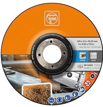 FEIN - Doorslijpschijf - 125 MM - Metaal - 25 Stuks