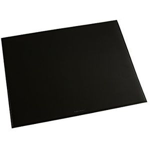 Läufer 40656 Durella bureauonderlegger, 52 x 65 cm, zwart, antislip onderlegger voor hoog schrijfcomfort, afwasbaar