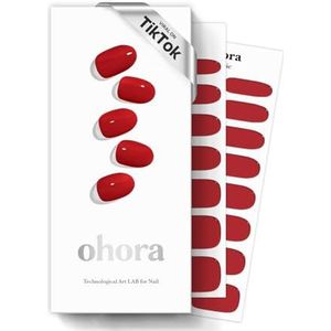 ohora - N Addict - Semi-uitgeharde Gelnagelstrips - Inclusief 2 Voorbereidingspads - Nagelvijl en Houten Stok