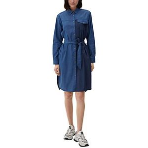 s.Oliver dames jurk kort, blauw 57y6, 44