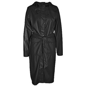 Bestseller A/S Nmsky L/S Raintrench Coat Noos Raincoat, zwart, L