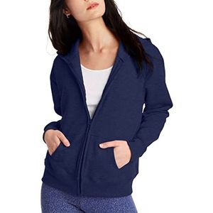 Hanes EcoSmart Sweatshirt met capuchon voor dames, marineblauw, L