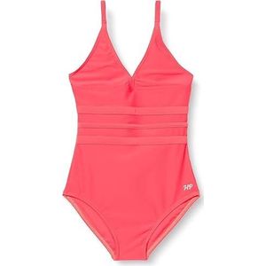 HAUTE PRESSION Eendelig badpak voor meisjes, effen, X9053, C01, T14A, Meerkleurig, 14-16 Jaren