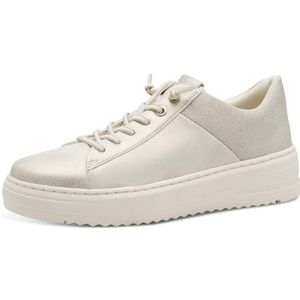 Marco Tozzi Dames 2-23784-44 sneakers, dun metallic, 37 EU breed, Dune Metallic, 37 EU Breed