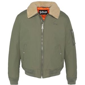 Schott NYC Bombers Schott Airkraft2 bontkraag, salie-beige, Groen, XL