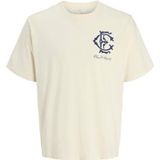 JACK & JONES - Shirt - Blauw - Ronde Hals - Motiefprint