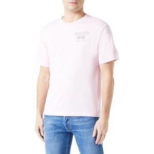 Replay Heren T-shirt korte mouwen katoen, 066 Bubble Pink, XXL