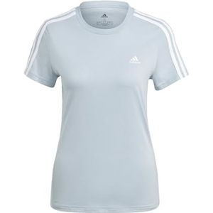 adidas Essentials Slim 3-Stripes T-shirt voor dames (pak van 1)