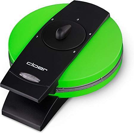 Cloer - 1627 Wafelijzer - Groen - Antiaanbakcoating - Traploos Instelbare Bruiningsgraad