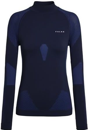FALKE - Warm Turtleneck - Coltrui - Blauw Space Blue 6116 - Functioneel Materiaal - Sneldrogend