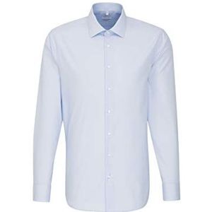 Seidensticker Zakelijk overhemd voor heren, getailleerde pasvorm, strijkvrij, smal overhemd met kent-kraag, lange mouwen, 100% katoen