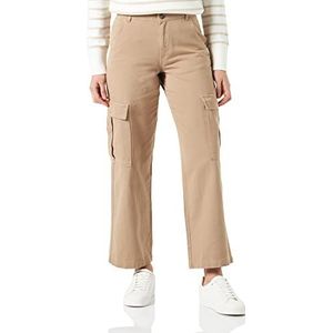 Vila Vrouwelijke Straight Fit Jeans Mid-Rise, Savannah Tan, 42