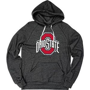 Blue 84 Heren NCAA Officieel gelicentieerd product Tri-Blend Hoodie Vintage Icon Team Kleur Capuchon Sweatshirt, Teamkleur, Large