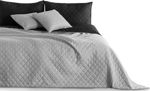 DecoKing - Axel - Sprei - Zwart - Staal - Dubbelzijdig - Polyester