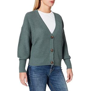 VERO MODA VMLEA LS V-hals cuff cardigan NOOS gebreide jas, balsem green, M