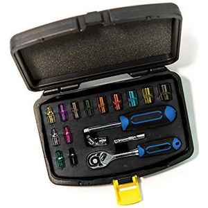 C.K - T4658 - Dopsleutelset - 17-delig - Gekleurd