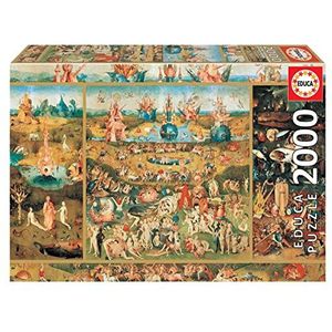 Educa - Puzzel 2000 stukjes voor volwassenen | De tuin van vreugden incl. Fix puzzel lijm vanaf 14 jaar (18505)