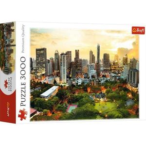 Trefl Puzzel, Zonsondergang in Bangkok, 3000 elementen, Premium kwaliteit, voor volwassenen en kinderen vanaf 15 jaar