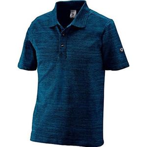 BP 1712-232-110-M uniseks poloshirt, space-dye-stof, 1/2 mouwen, polokraag, 195,00 g/m² stofmix met stretch, ruimte-blauw, M