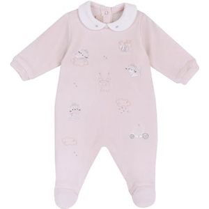 Chicco, Baby-/peuterrompertje met comfortabele rugopening en knoopsluiting van zacht chenille, machinewasbaar voor pasgeborenen, 0-24 maanden, cadeau-idee voor geboorte, Roze (5), 3 Maanden